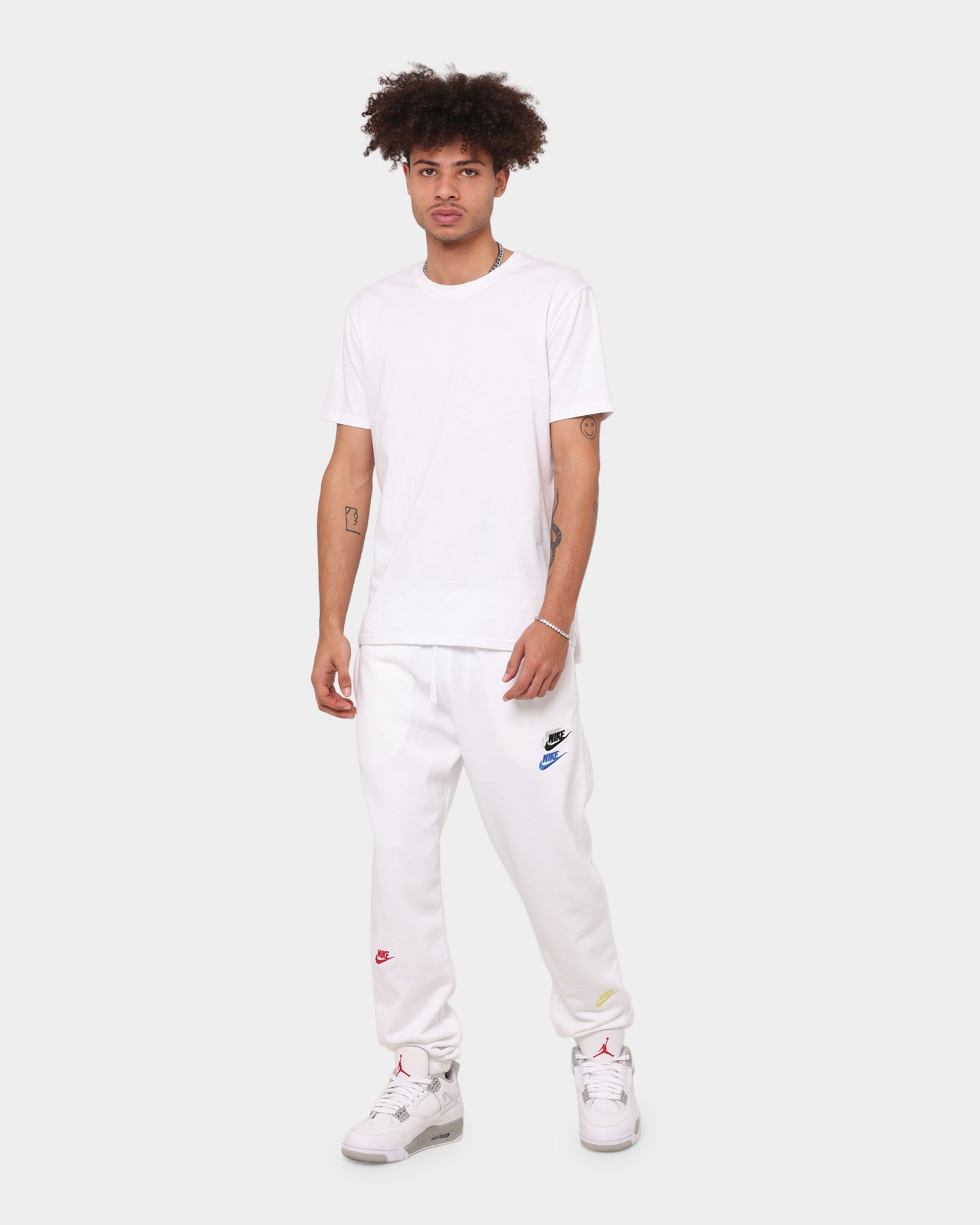 Nike Sportswear Essentials French Terry Sweat Pants White/White