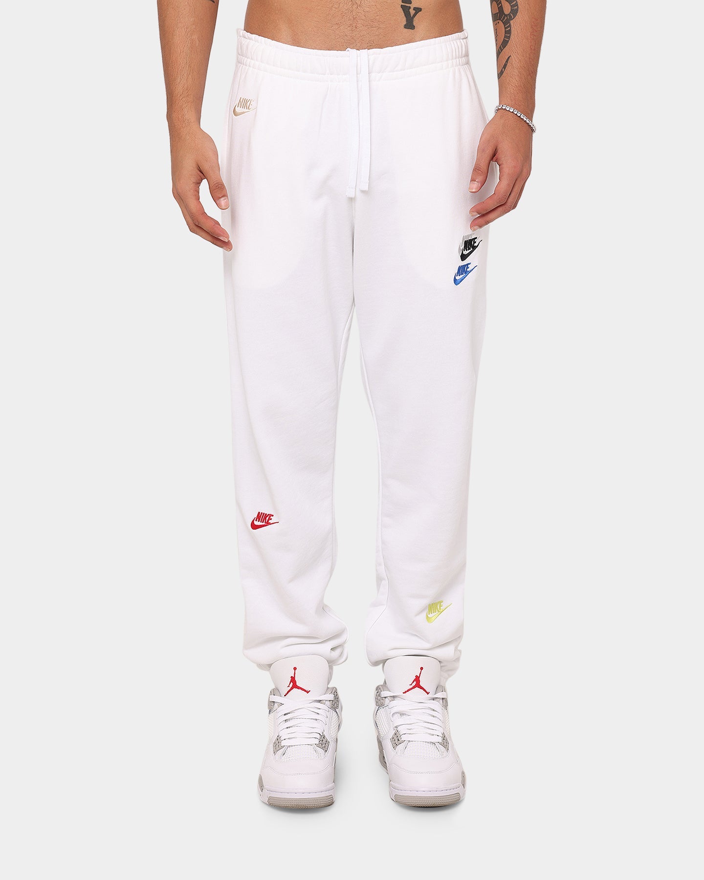 Nike Sportswear Essentials French Terry Sweat Pants White/White