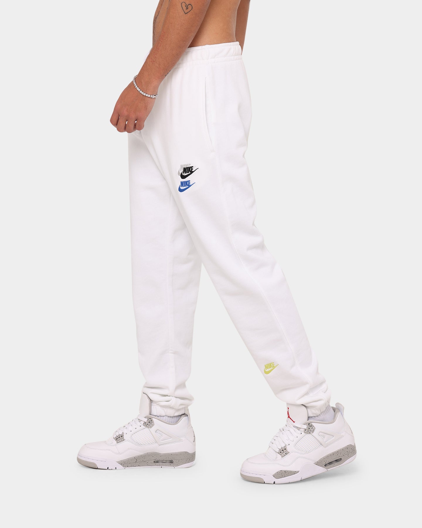 Nike Sportswear Essentials French Terry Sweat Pants White/White