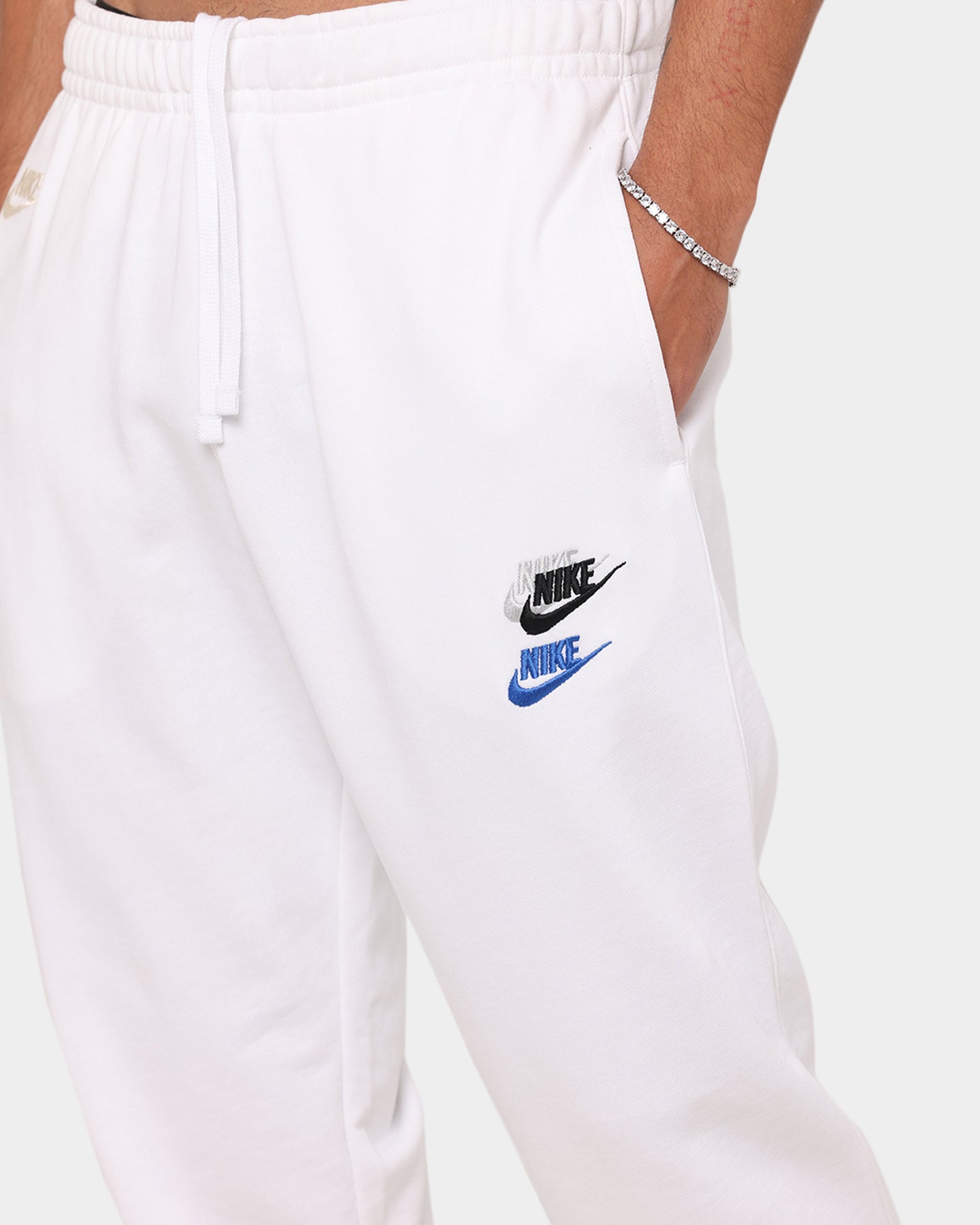 Nike Sportswear Essentials French Terry Sweat Pants White/White