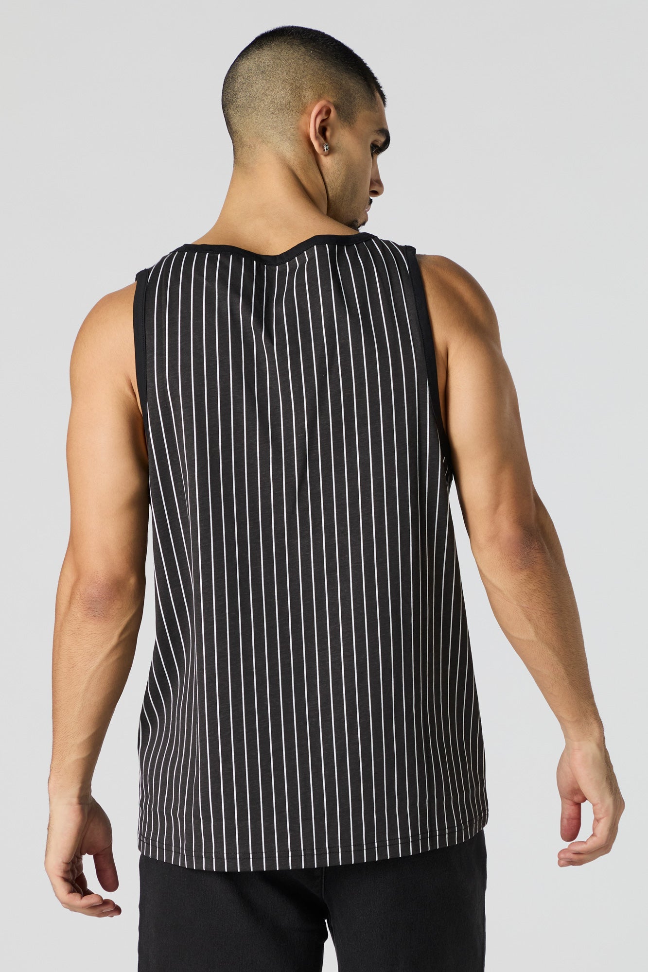 Pinstriped Brooklyn Graphic Tank