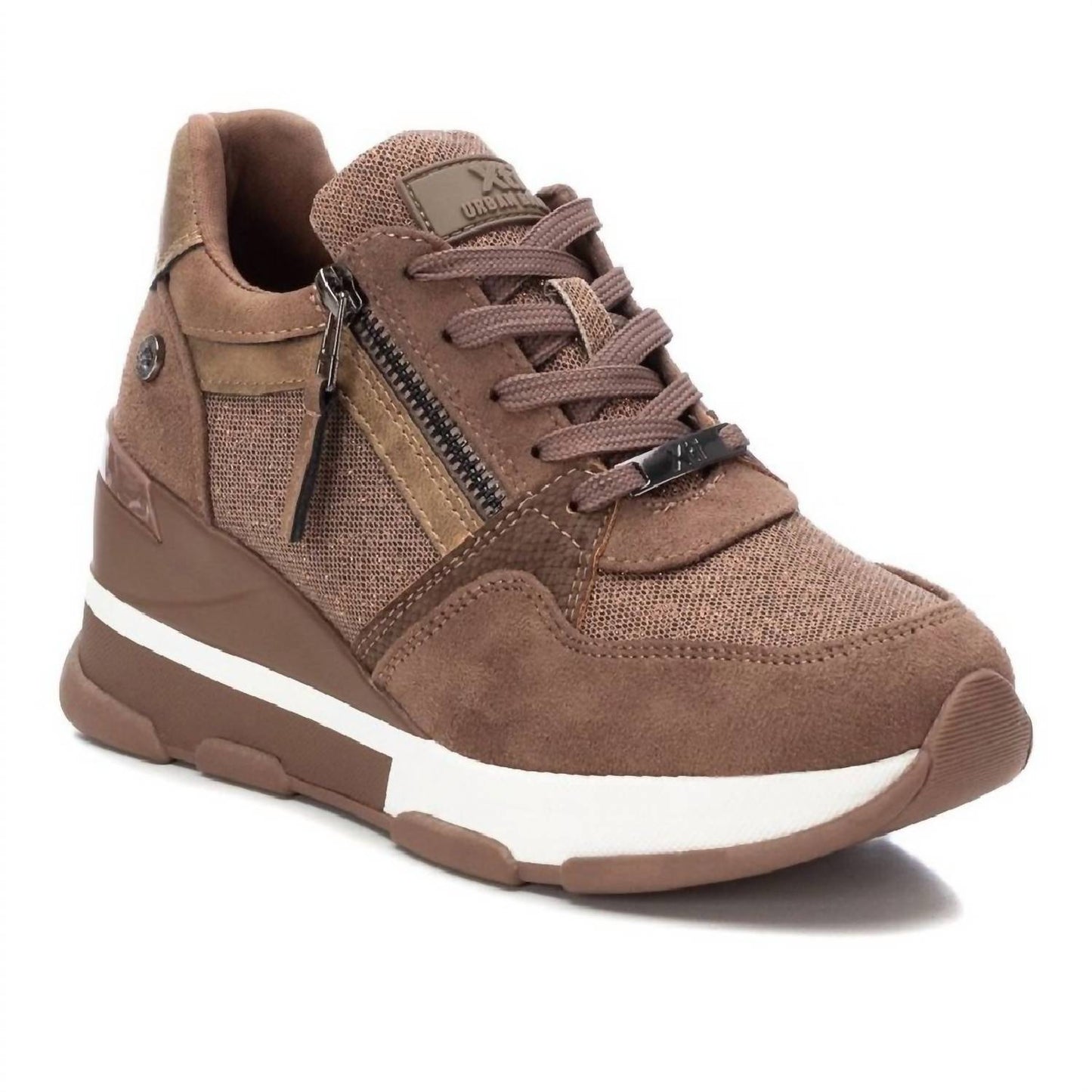 Women's Wedge Sneakers In Brown