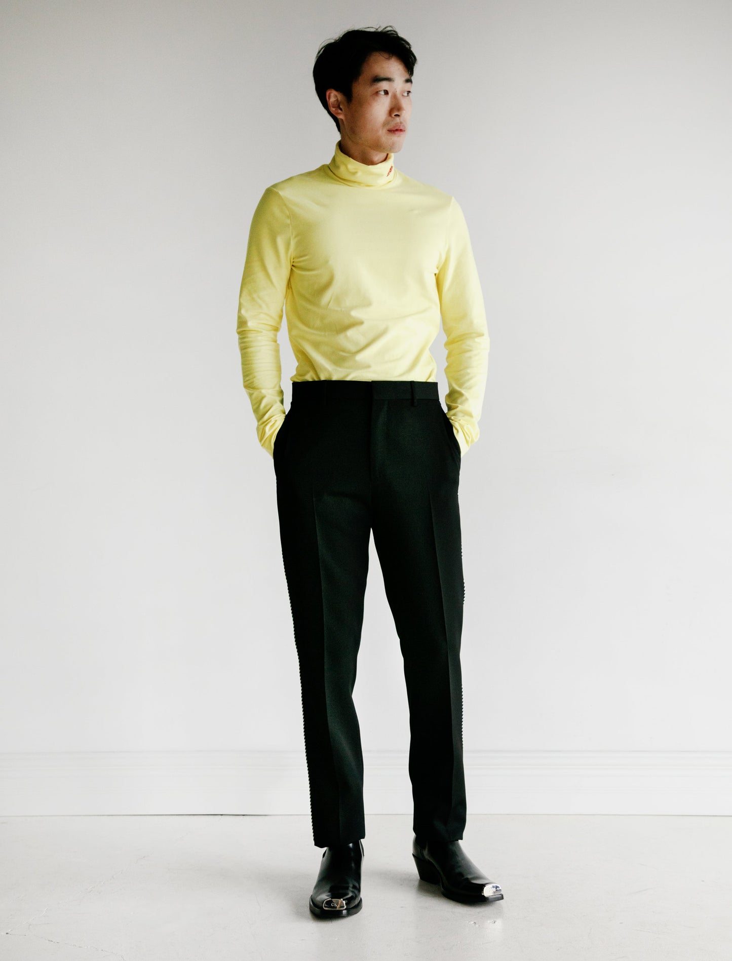 Uniform Pant with Side Stripe Azure