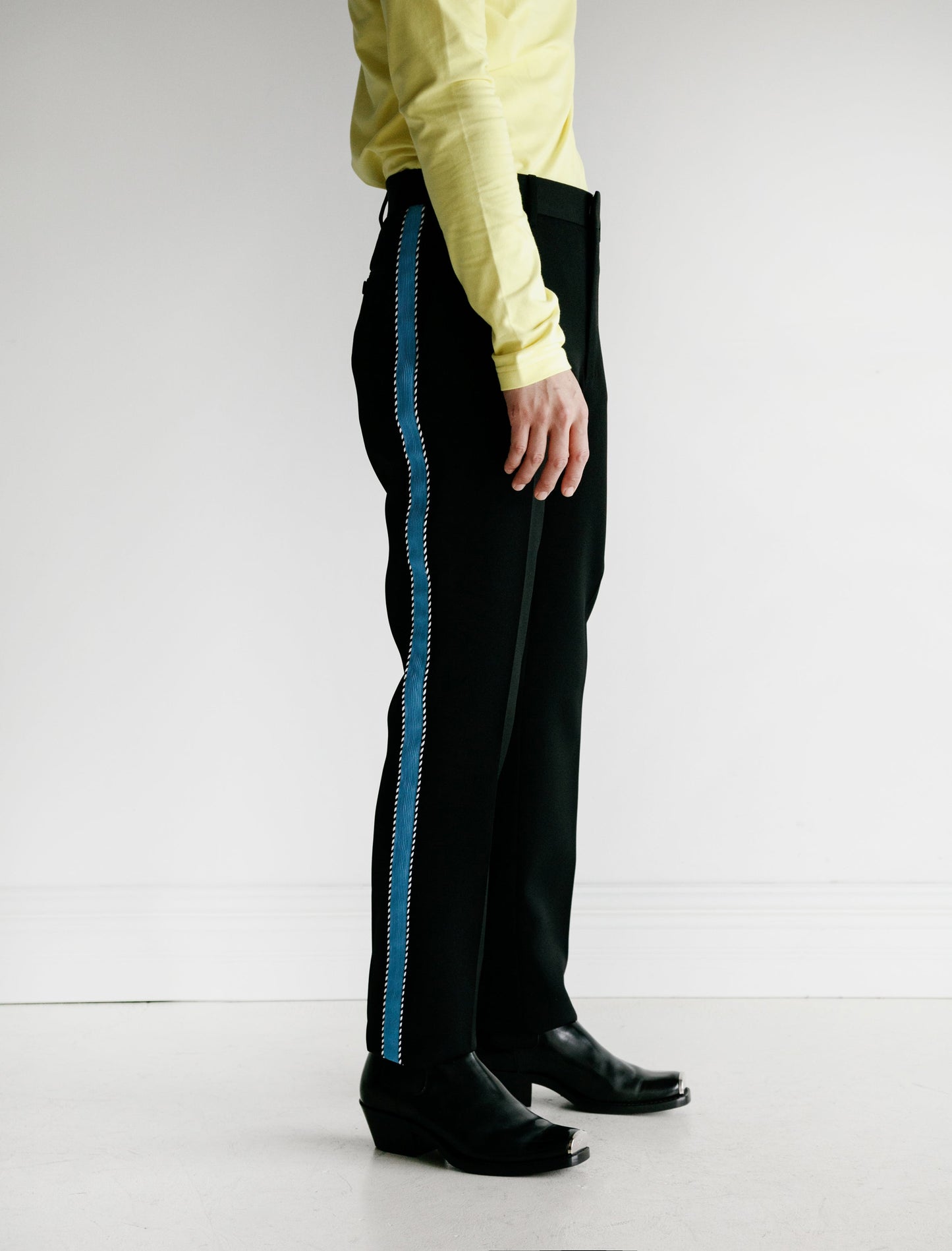 Uniform Pant with Side Stripe Azure