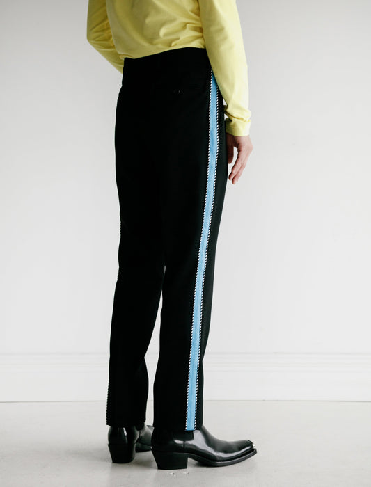 Uniform Pant with Side Stripe Azure