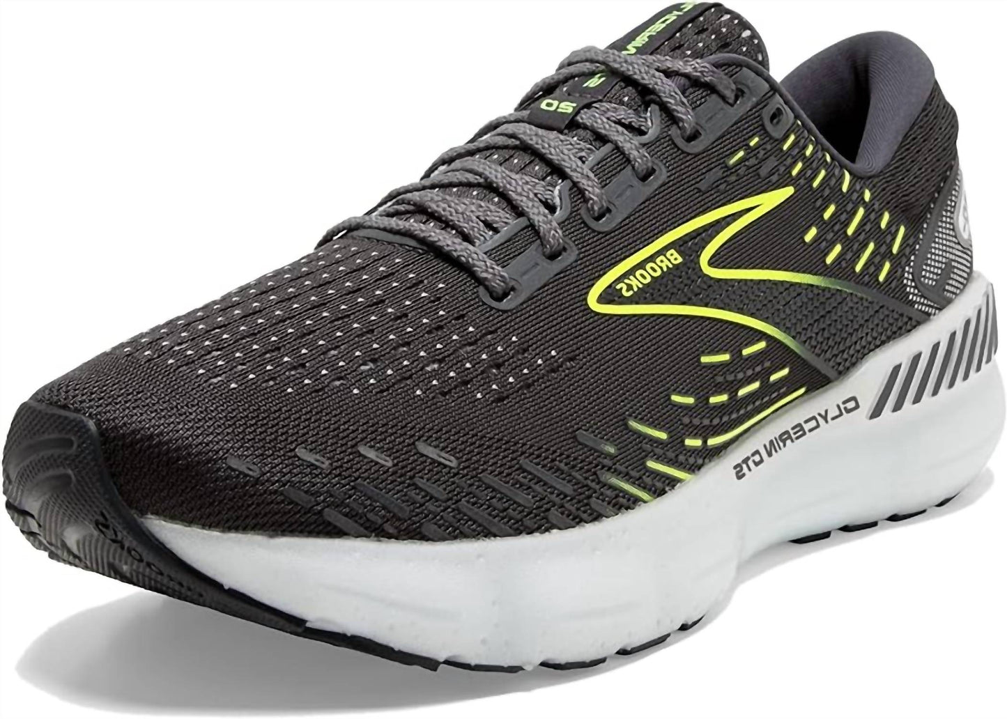 Women's Glycerin Gts 20 Running Shoes ( B Width ) In Black/green/white