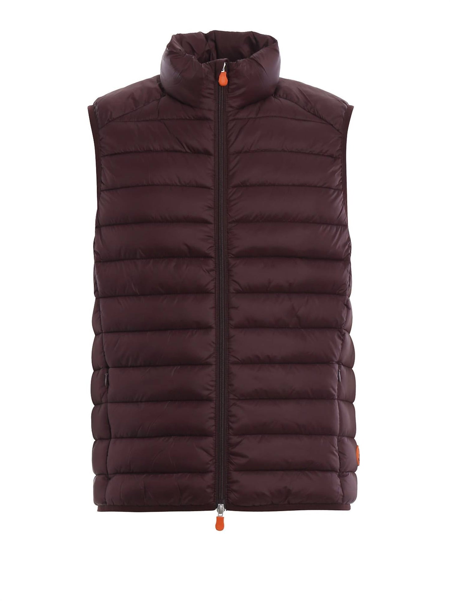 Puffer Vest In Burgundy