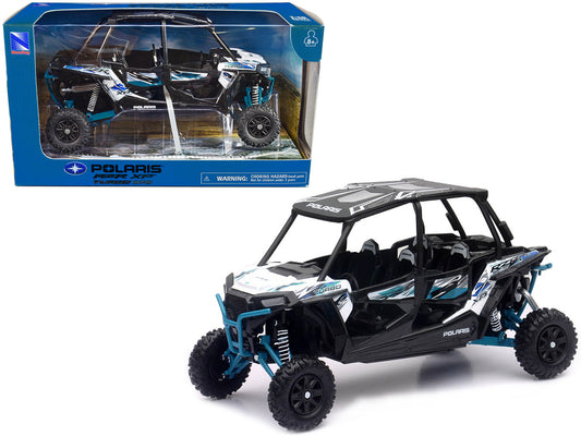 Polaris RZR XP 4 Turbo EPS Sport UTV with Graphics and  Top 1/18 Diecast Model by New Ray