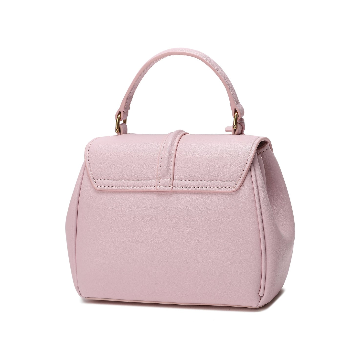 Smooth Leather Top-handle Shoulder Bag