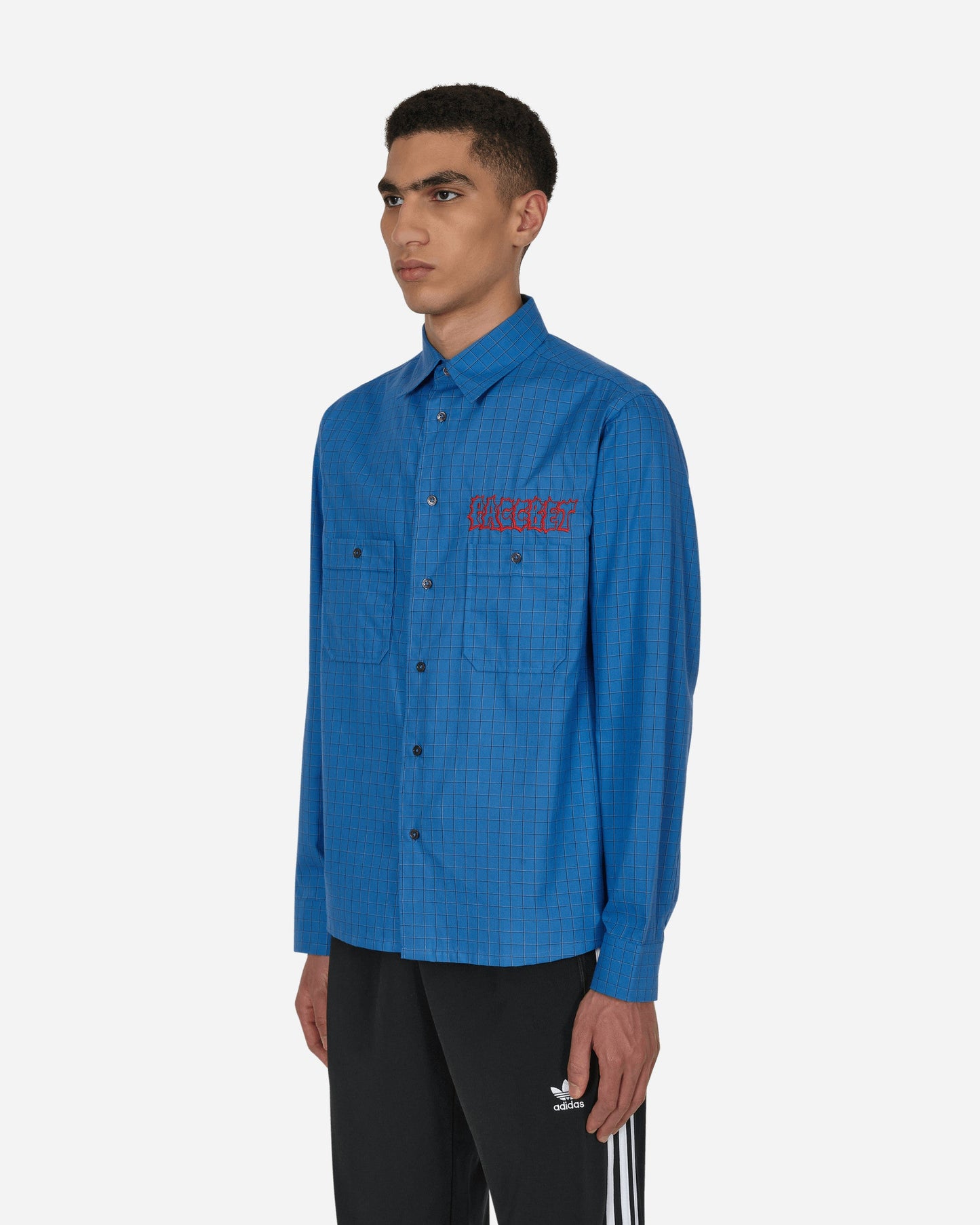 Two Pocket Logo Shirt Blue