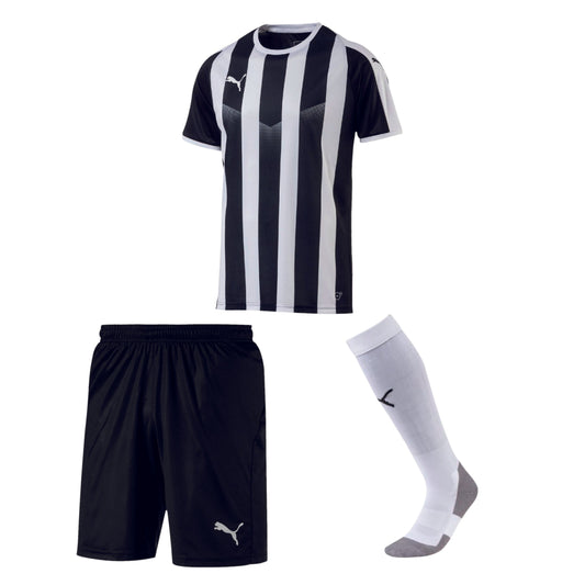 Puma Liga Striped ensemble de soccer chandail short et bas d'équipe