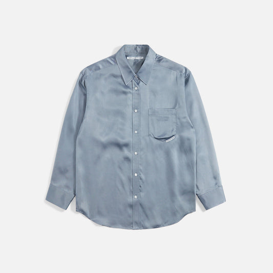 T by Alexander Wang Boyfriend Shirt - Oxford Blue / Black