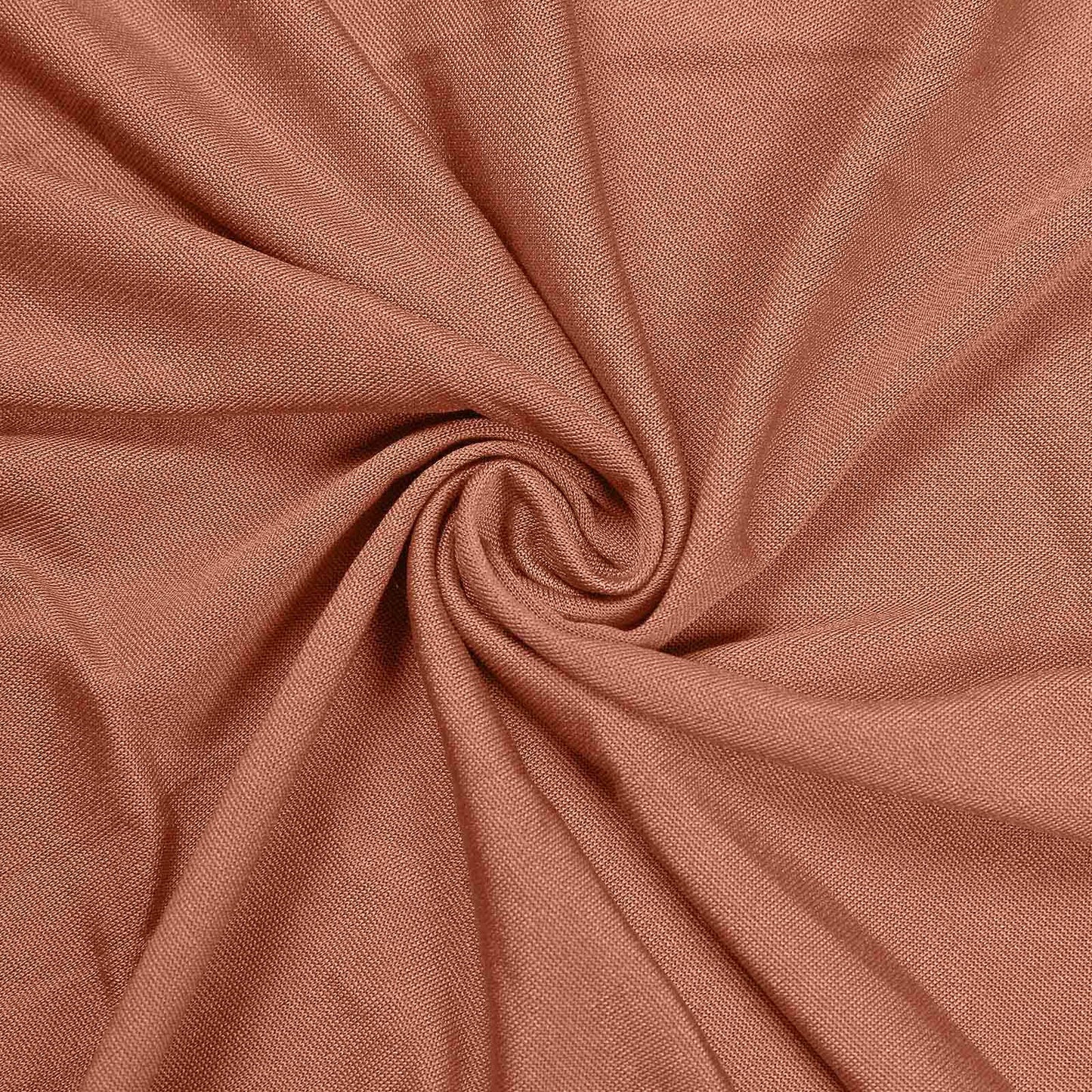 Terracotta (Rust) Stretch Spandex Rectangle Tablecloth 8ft Wrinkle Free Fitted Table Cover for 96"x30" Tables