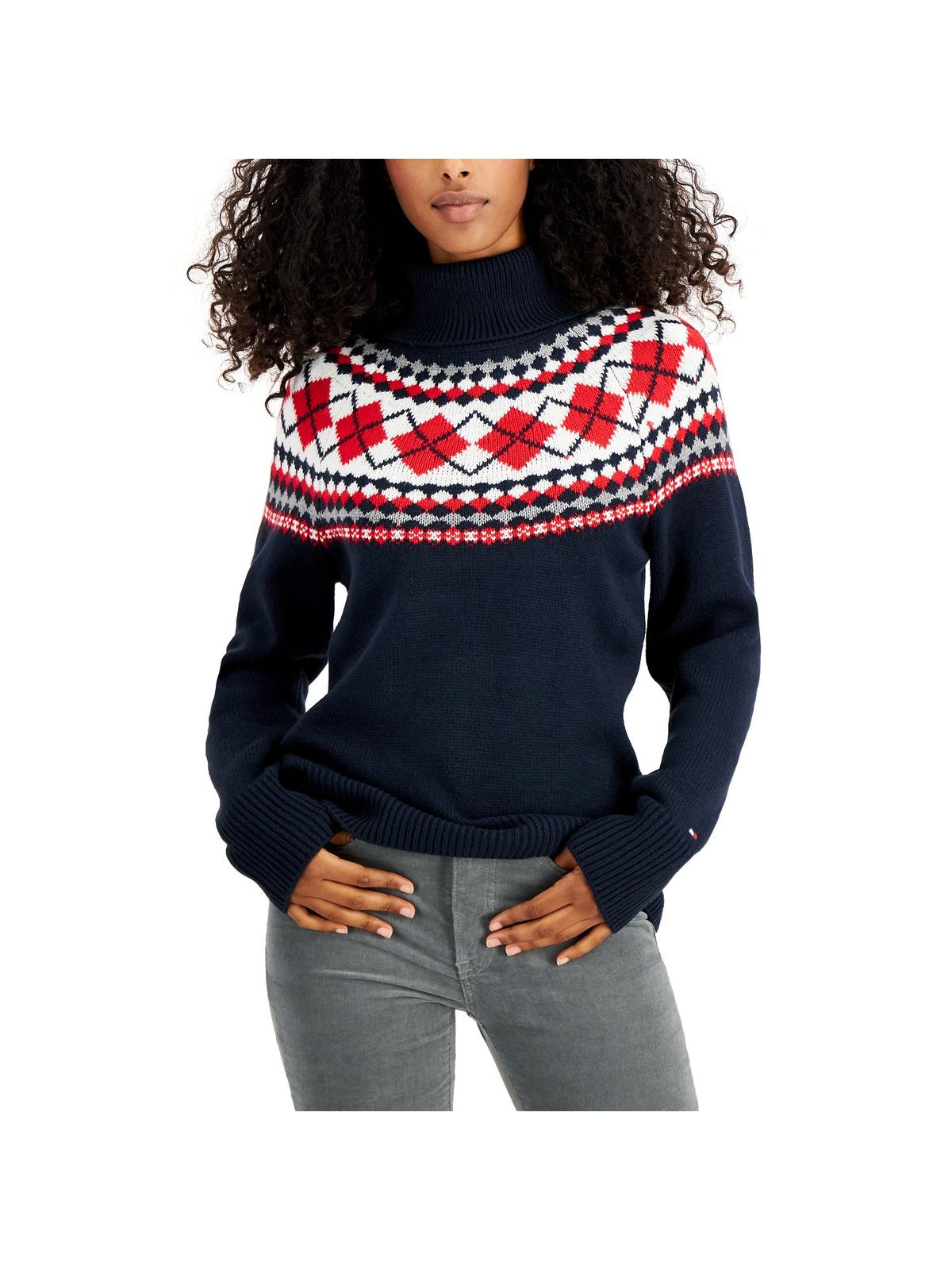 Womens Knit Long Sleeve Turtleneck Sweater