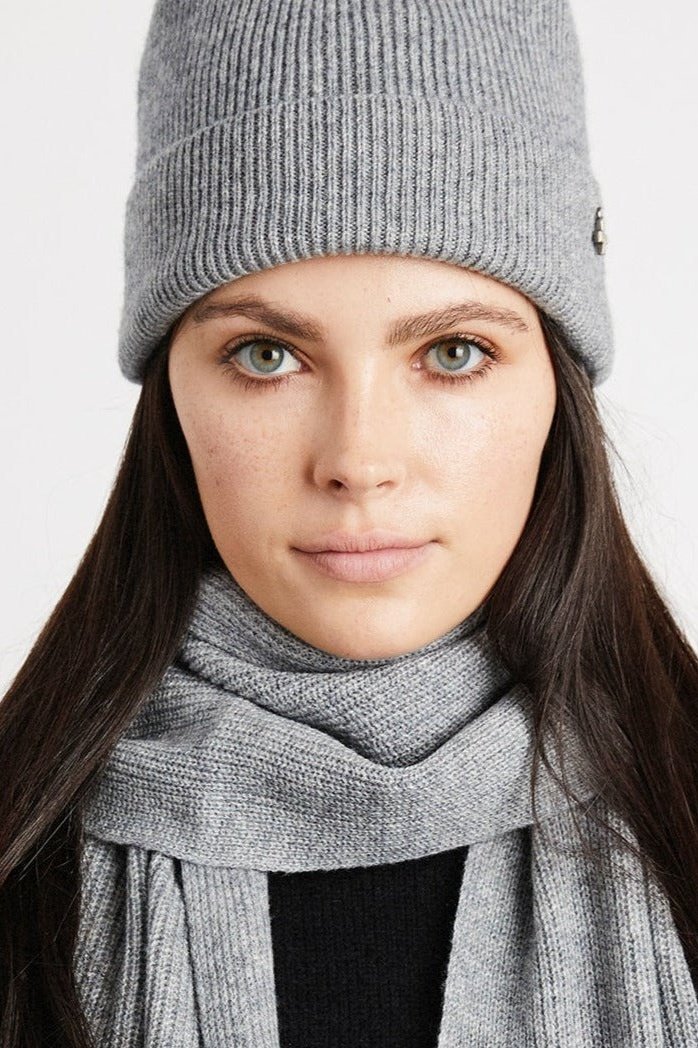 + Beryll Cashmere Beanie | Pebble Gray