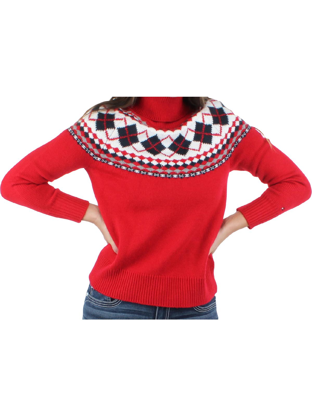 Womens Knit Long Sleeve Turtleneck Sweater