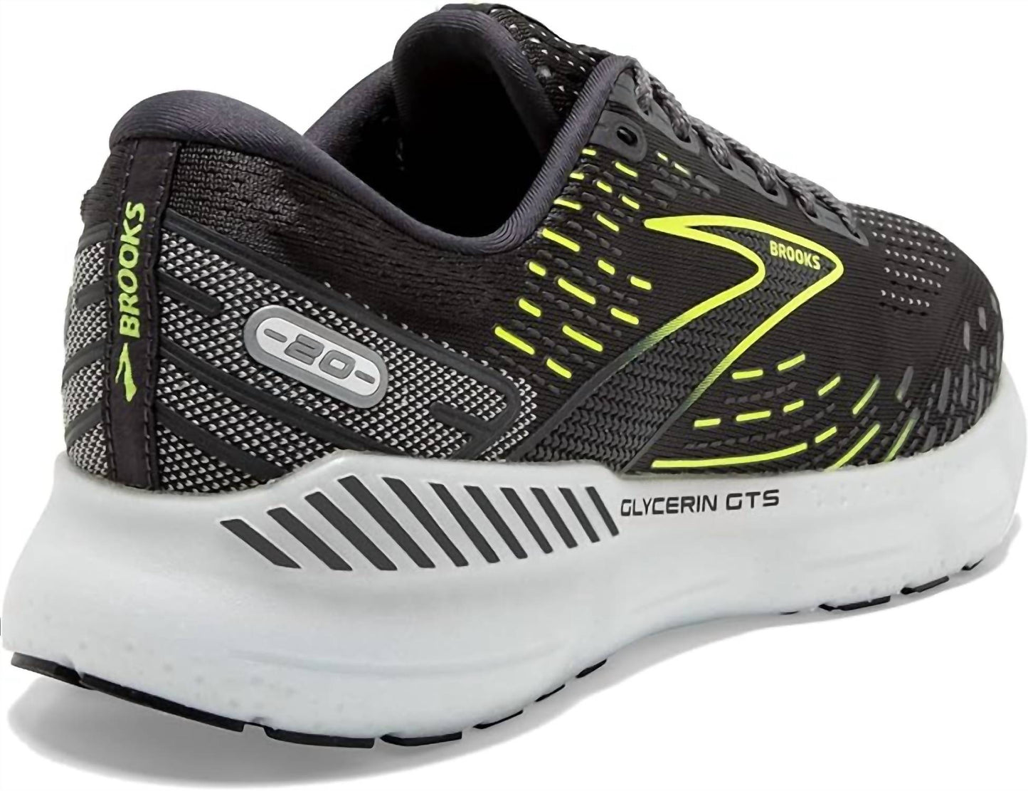 Women's Glycerin Gts 20 Running Shoes ( B Width ) In Black/green/white