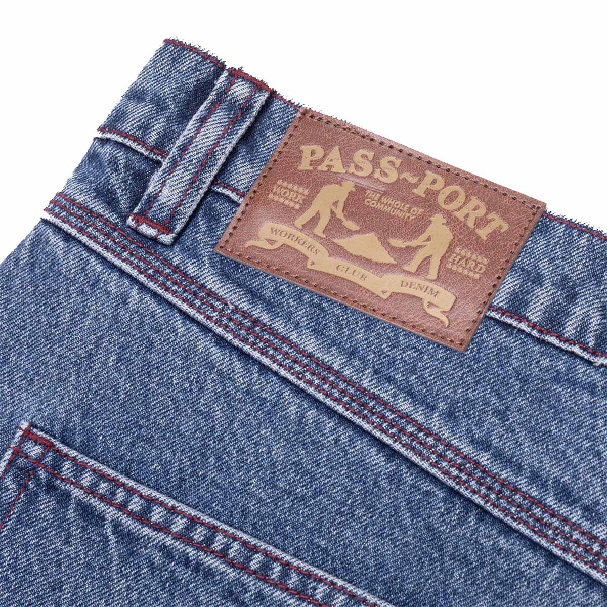 Pass~Port - Workers Club Shorts Washed Dark Indigo