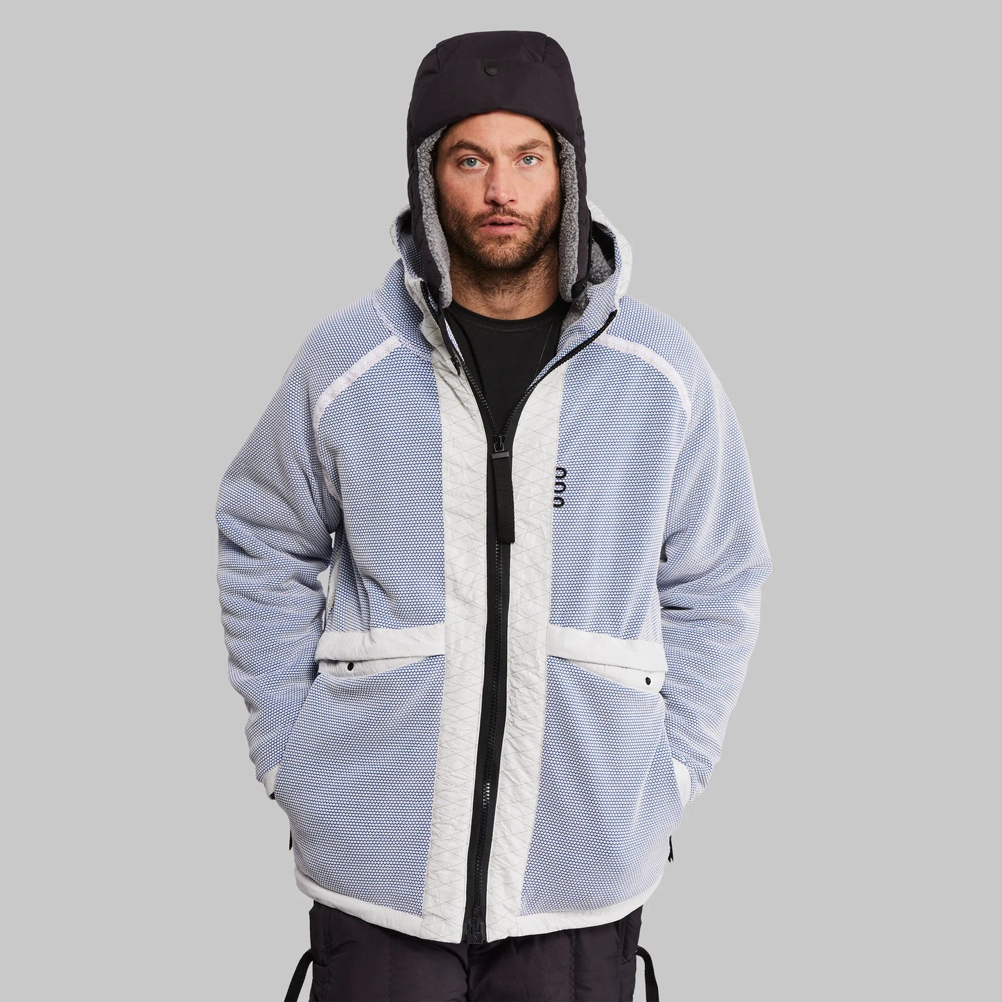 Titan Fleece Jacket. Blue and White edition