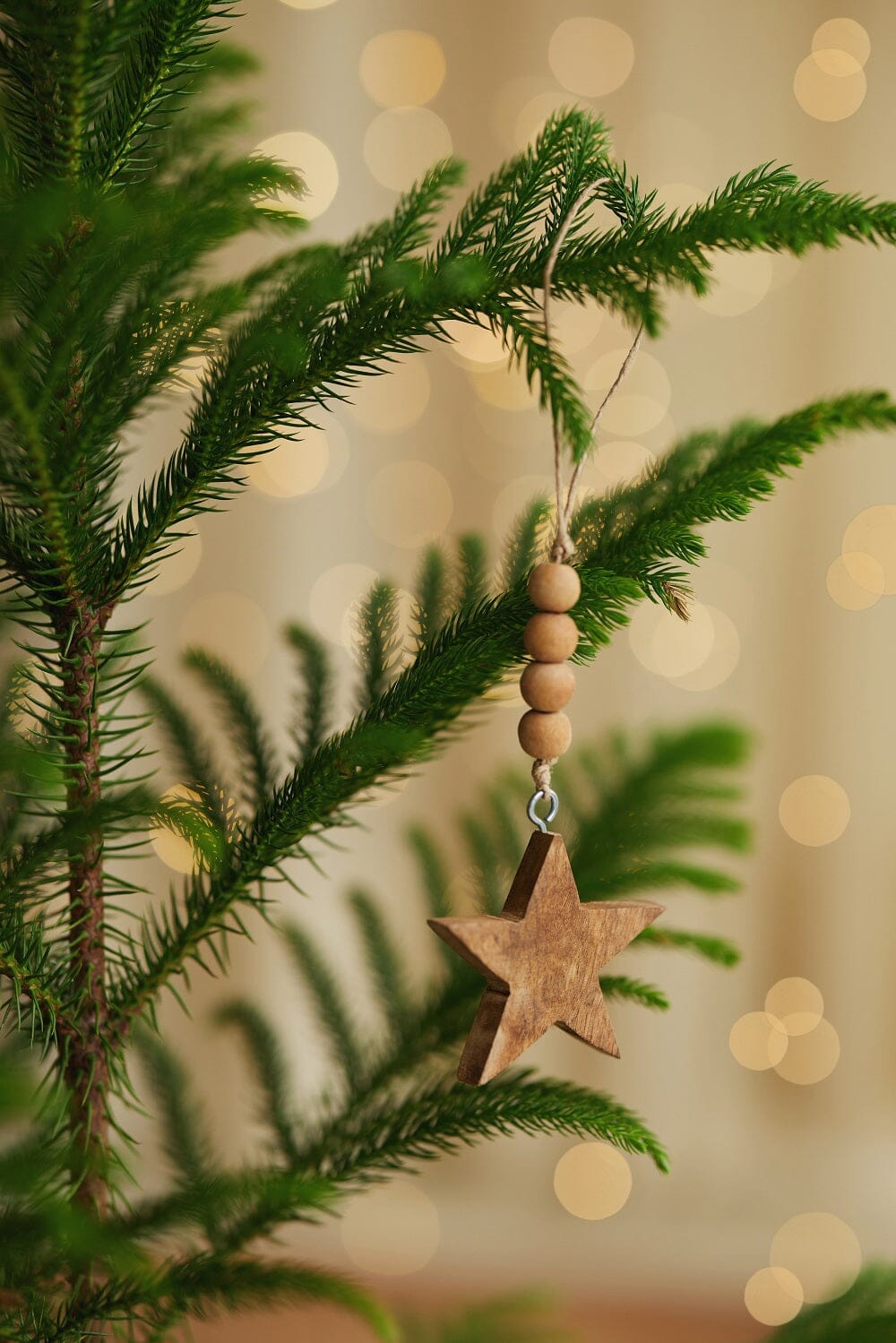 Wooden Star Ornament